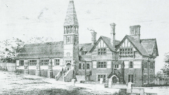 The 'new' grammar school building, 1882