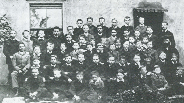 A school group, circa 1880
